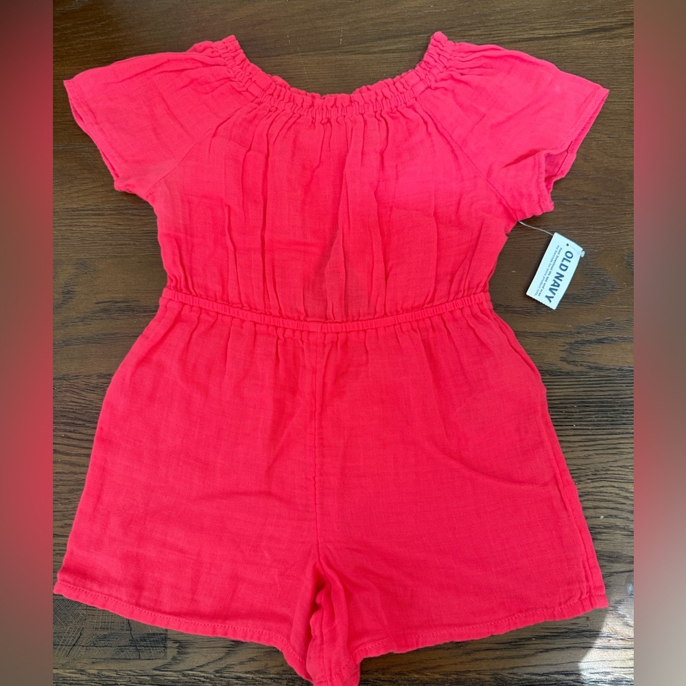 Old Navy Kids Vibrant Red Jumpsuit